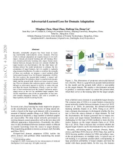 Adversarial-Learned Loss for Domain Adaptation