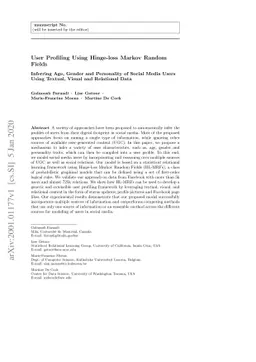 User Profiling Using Hinge-loss Markov Random Fields