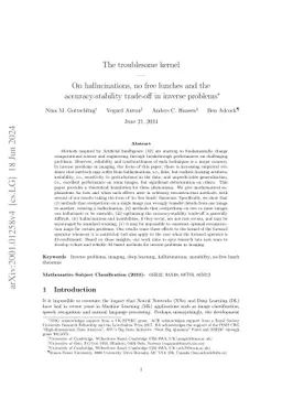 The troublesome kernel -- On hallucinations, no free lunches and the
  accuracy-stability trade-off in inverse problems