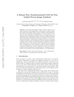 A Robust Pose Transformational GAN for Pose Guided Person Image
  Synthesis