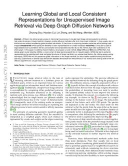 Learning Global and Local Consistent Representations for Unsupervised
  Image Retrieval via Deep Graph Diffusion Networks