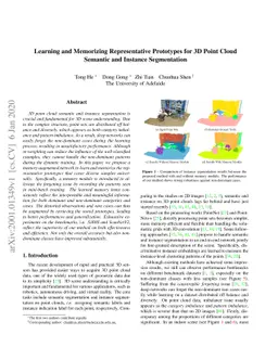 Learning and Memorizing Representative Prototypes for 3D Point Cloud
  Semantic and Instance Segmentation