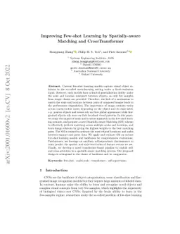 Improving Few-shot Learning by Spatially-aware Matching and
  CrossTransformer
