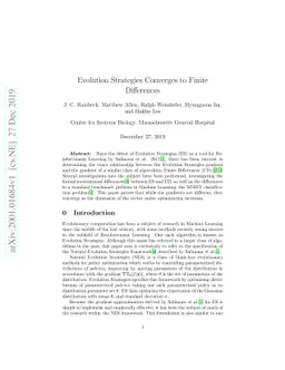 Evolution Strategies Converges to Finite Differences