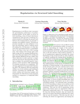 Regularization via Structural Label Smoothing