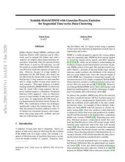 Scalable Hybrid HMM with Gaussian Process Emission for Sequential
  Time-series Data Clustering