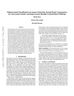 Softmax-based Classification is k-means Clustering: Formal Proof,
  Consequences for Adversarial Attacks, and Improvement through Centroid Based
  Tailoring