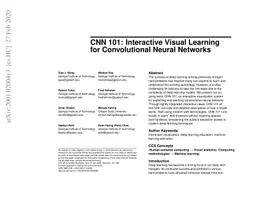 CNN 101: Interactive Visual Learning for Convolutional Neural Networks