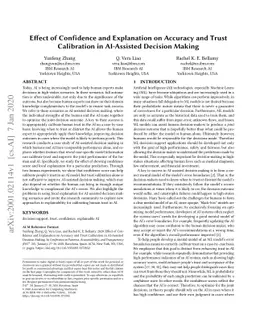 Effect of Confidence and Explanation on Accuracy and Trust Calibration
  in AI-Assisted Decision Making