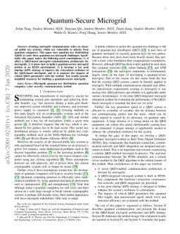Quantum-Secure Microgrid