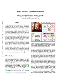 Weakly Supervised Visual Semantic Parsing