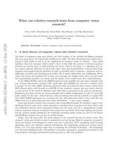 What can robotics research learn from computer vision research?