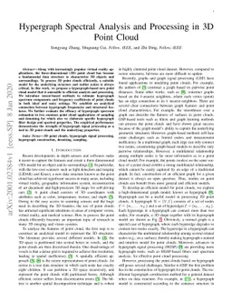 Hypergraph Spectral Analysis and Processing in 3D Point Cloud