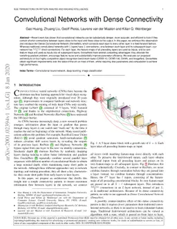 Convolutional Networks with Dense Connectivity