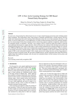 LTP: A New Active Learning Strategy for CRF-Based Named Entity
  Recognition