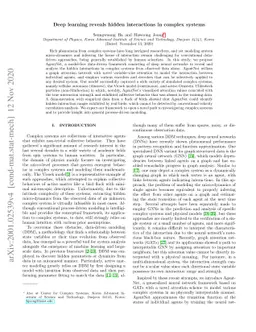 Deep learning reveals hidden interactions in complex systems