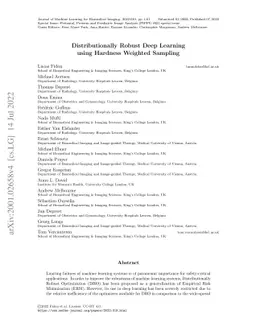 Distributionally Robust Deep Learning using Hardness Weighted Sampling