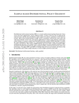 Sample-based Distributional Policy Gradient