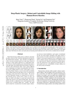 Deep Plastic Surgery: Robust and Controllable Image Editing with
  Human-Drawn Sketches