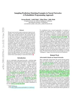 Sampling Prediction-Matching Examples in Neural Networks: A
  Probabilistic Programming Approach
