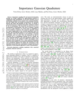 Importance Gaussian Quadrature