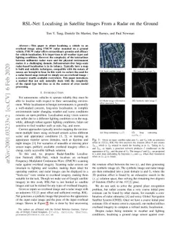RSL-Net: Localising in Satellite Images From a Radar on the Ground