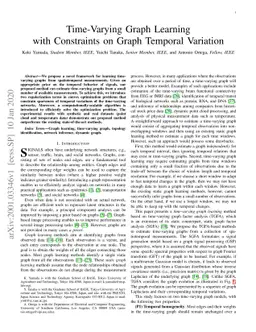 Time-Varying Graph Learning with Constraints on Graph Temporal Variation