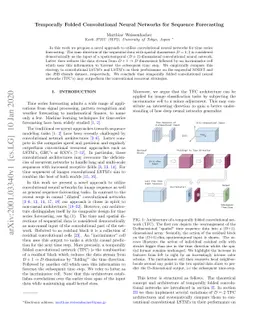 Temporally Folded Convolutional Neural Networks for Sequence Forecasting