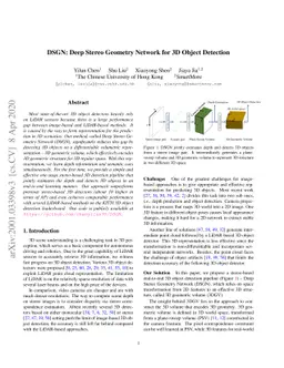 DSGN: Deep Stereo Geometry Network for 3D Object Detection