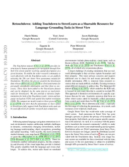 Retouchdown: Adding Touchdown to StreetLearn as a Shareable Resource for
  Language Grounding Tasks in Street View