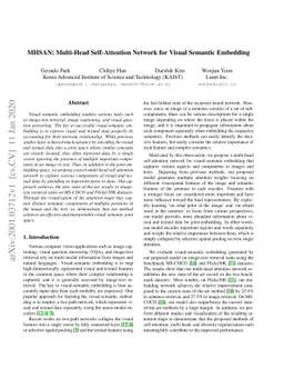MHSAN: Multi-Head Self-Attention Network for Visual Semantic Embedding