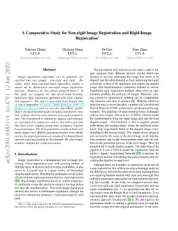A Comparative Study for Non-rigid Image Registration and Rigid Image
  Registration
