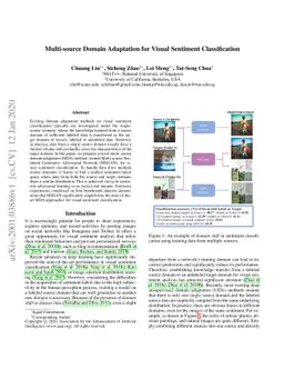 Multi-source Domain Adaptation for Visual Sentiment Classification
