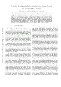 Prediction diversity and selective attention in the wisdom of crowds
