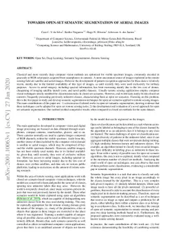 Towards Open-Set Semantic Segmentation of Aerial Images