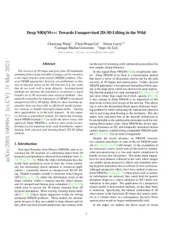 Deep NRSfM++: Towards Unsupervised 2D-3D Lifting in the Wild