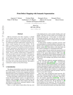 Print Defect Mapping with Semantic Segmentation
