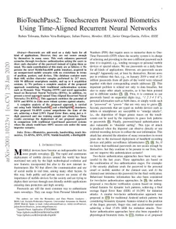 BioTouchPass2: Touchscreen Password Biometrics Using Time-Aligned
  Recurrent Neural Networks
