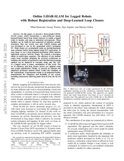 Online LiDAR-SLAM for Legged Robots with Robust Registration and
  Deep-Learned Loop Closure