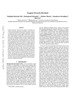 Coagent Networks Revisited