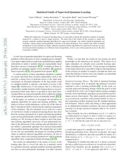 Statistical Limits of Supervised Quantum Learning