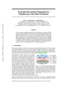 Tri-graph Information Propagation for Polypharmacy Side Effect
  Prediction
