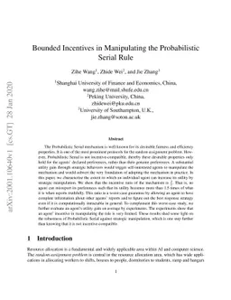 Bounded Incentives in Manipulating the Probabilistic Serial Rule