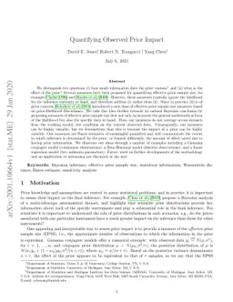 Quantifying Observed Prior Impact
