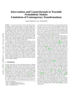 Interventions and Counterfactuals in Tractable Probabilistic Models:
  Limitations of Contemporary Transformations