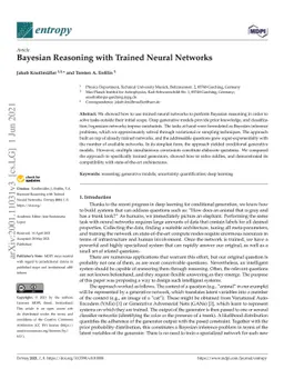 Bayesian Reasoning with Trained Neural Networks