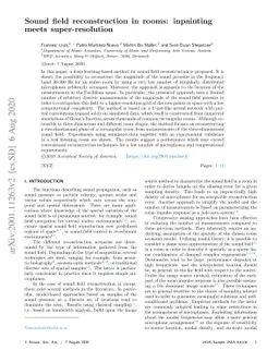 Sound field reconstruction in rooms: inpainting meets super-resolution