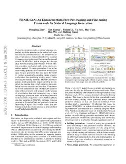 ERNIE-GEN: An Enhanced Multi-Flow Pre-training and Fine-tuning Framework
  for Natural Language Generation