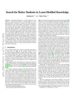 Search for Better Students to Learn Distilled Knowledge