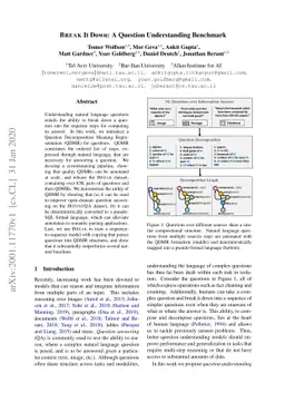 Break It Down: A Question Understanding Benchmark